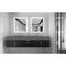 Castello Usa Nile 84-inch Black Vanity Set with Gray  Top and Chrome Handles CB-MC-84BLK-CHR-2053-GR - alternate 8